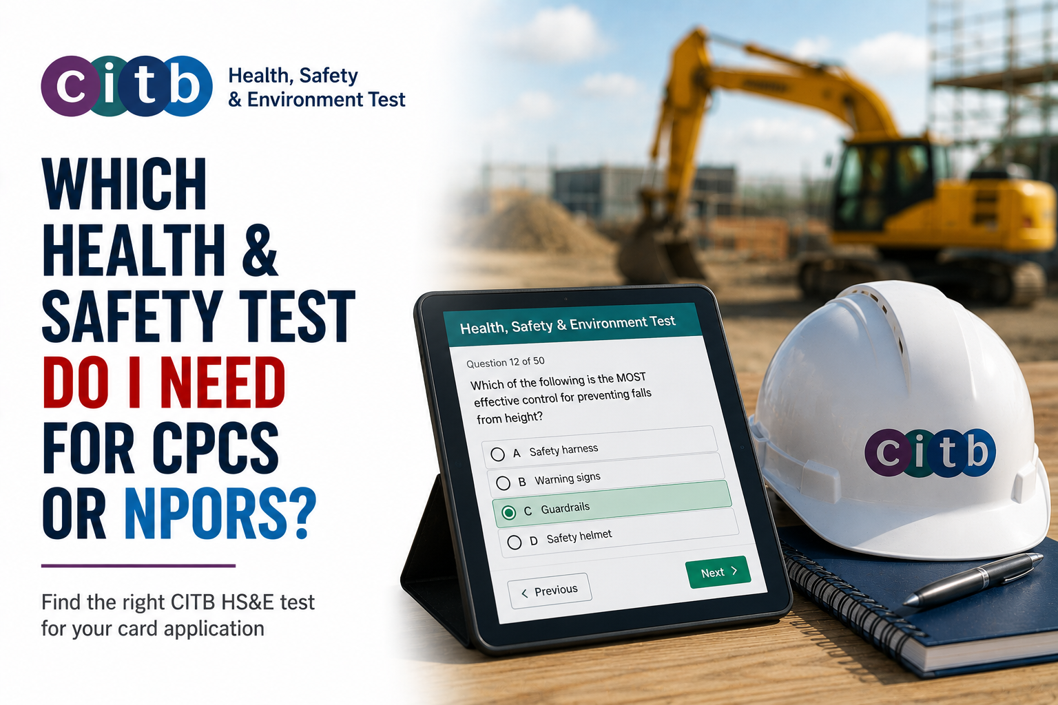 Which HS&E Test Do I Need for CPCS or NPORS?